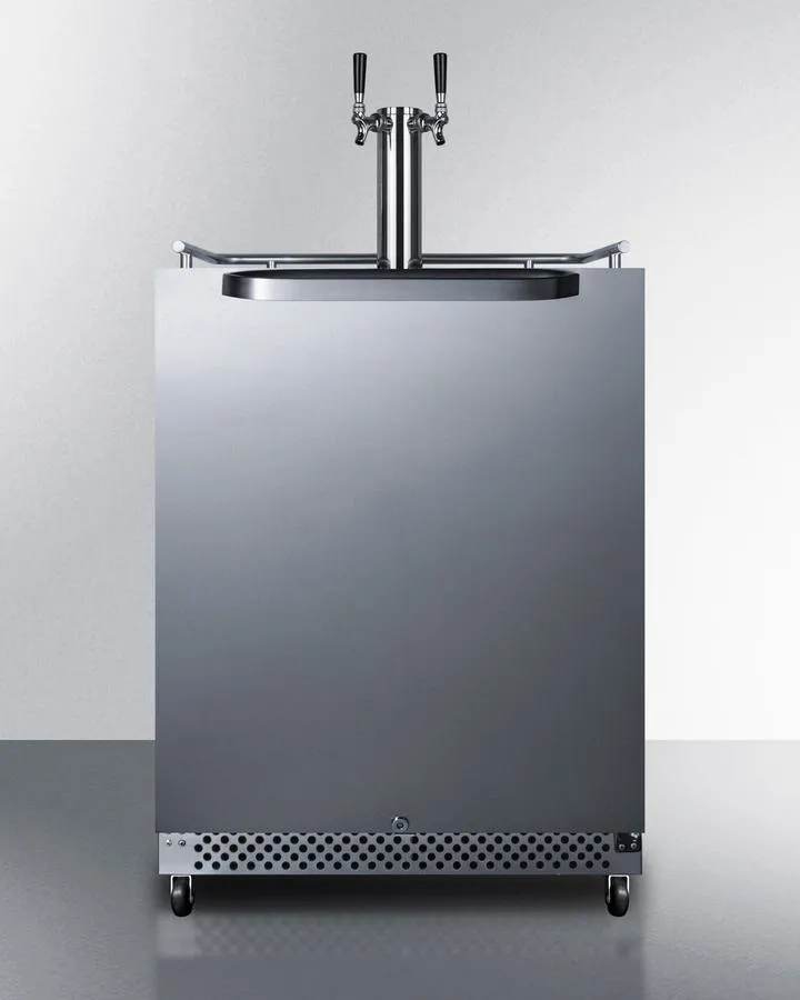 Summit SBC696OSTWIN 24 Wide Built-In Outdoor Kegerator