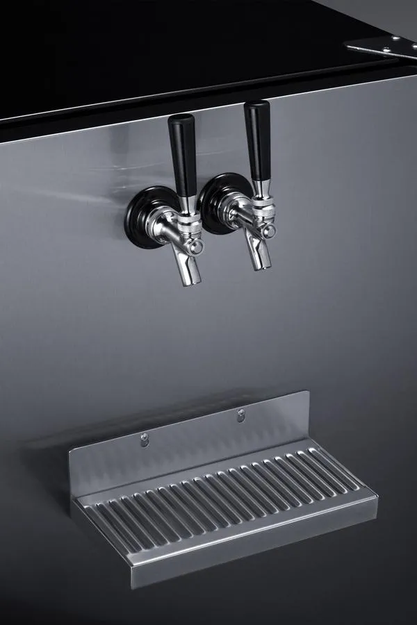 Summit SBC7BRSFRTPADA 24 Wide Front Tap Built-In Beer Kegerator. Ada-Compliant