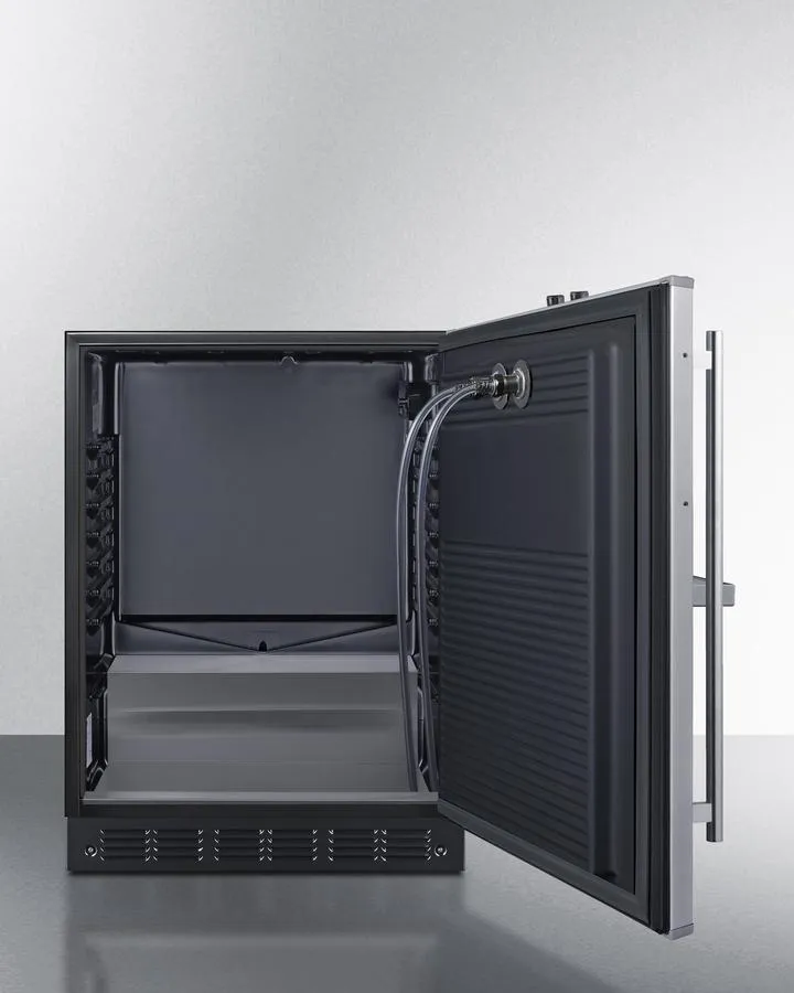 Summit SBC7BRSFRTPADA 24 Wide Front Tap Built-In Beer Kegerator. Ada-Compliant