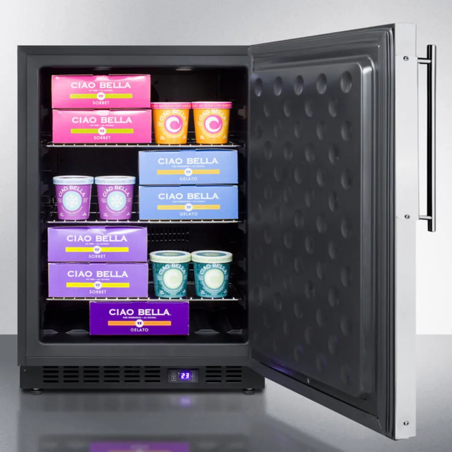 Summit SCFF53BFR 24 Wide Built-In All-Freezer