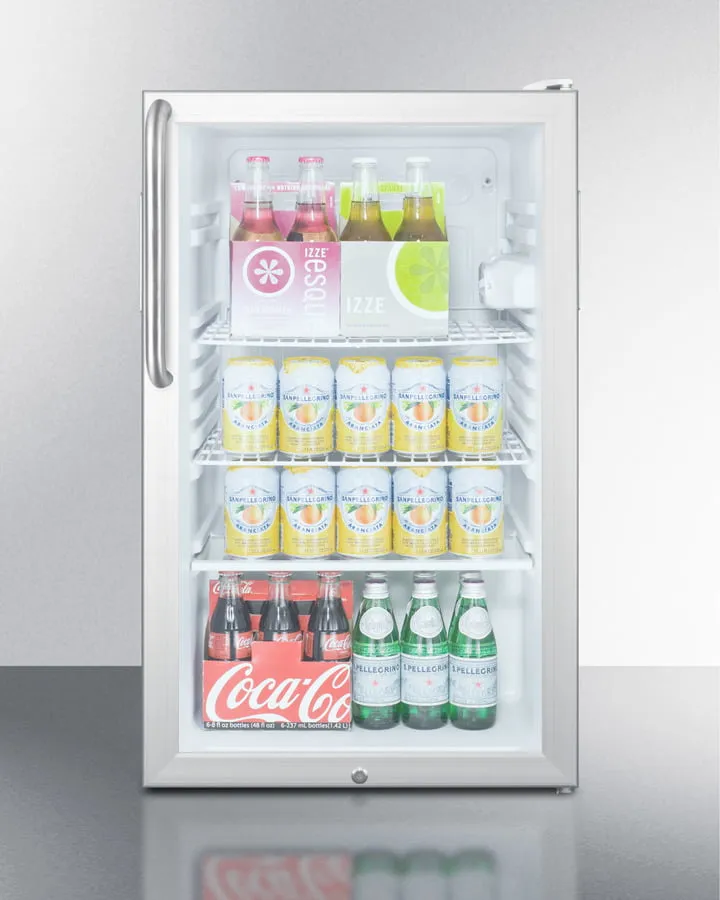 Summit SCR450LBI7TB 20 Wide Built-In All-Refrigerator