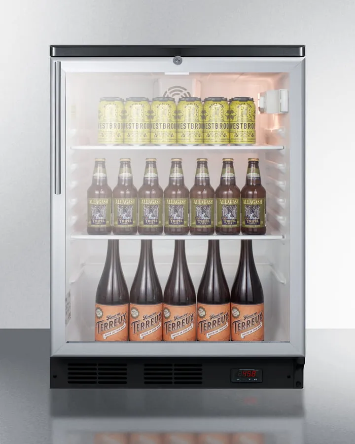 Summit SCR600BGLBIDTPUBHV 24 Wide Built-In Craft Beer Pub Cellar