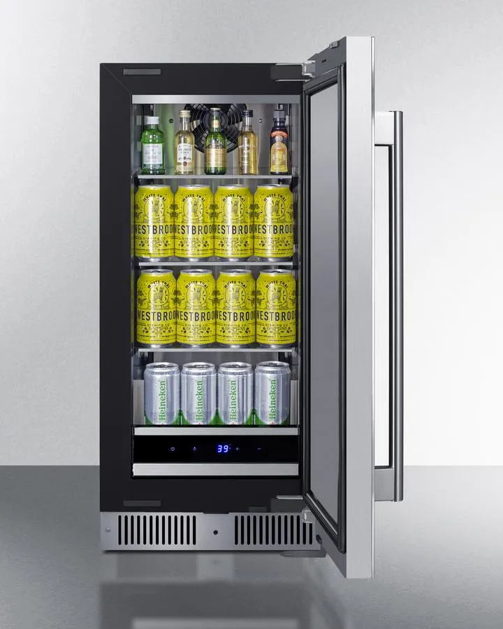 Summit SDHR1534 15 Wide Built-In All-Refrigerator