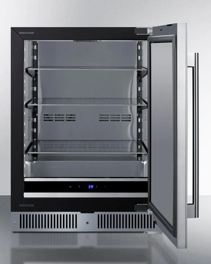 Summit SDHR2444 24 Wide Built-In All-Refrigerator