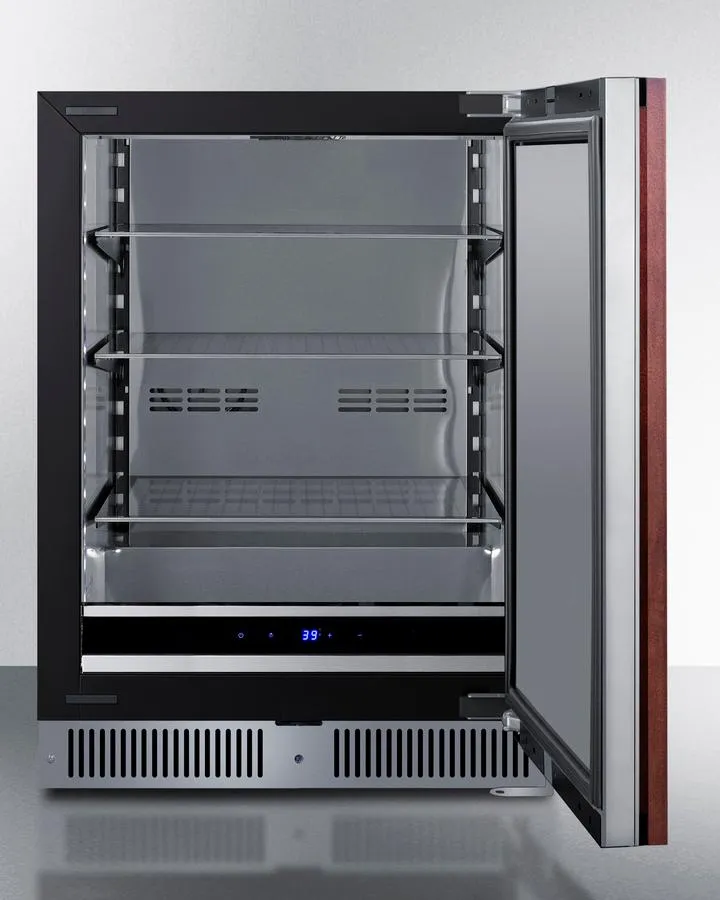 Summit SDHR2444PNR 24 Wide Built-In All-Refrigerator (Panel Not Included)