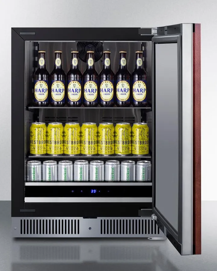 Summit SDHR2444PNR 24 Wide Built-In All-Refrigerator (Panel Not Included)
