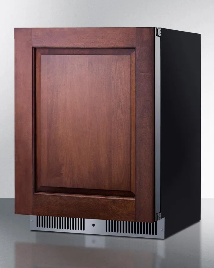 Summit SDHR2444PNR 24 Wide Built-In All-Refrigerator (Panel Not Included)