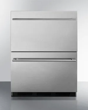 Summit SP6DBS2D7ADA 24 Wide 2-Drawer All-Refrigerator. Ada Compliant