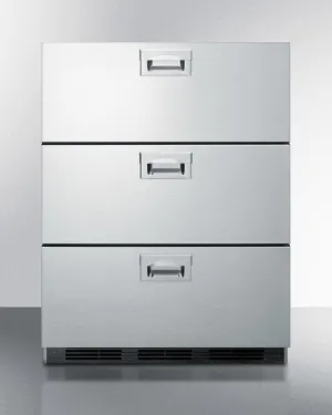 Summit SP6DBS7 24 Wide 3-Drawer All-Refrigerator