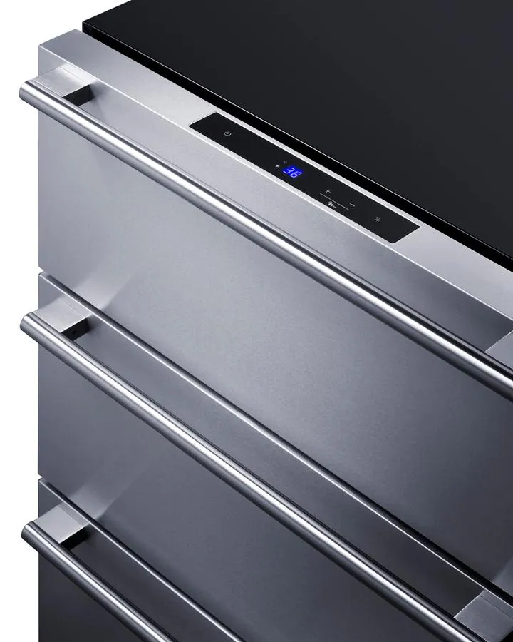 Summit SP6DS3D 24 Wide Built-In 3-Drawer All-Refrigerator