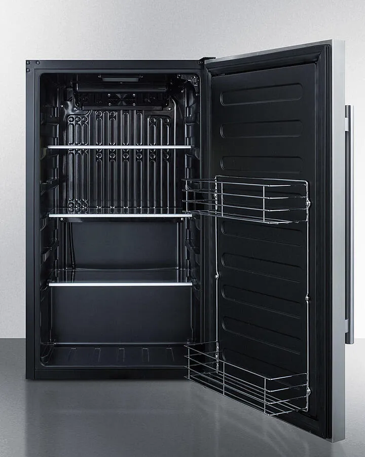Summit SPR196OSCSS Shallow Depth Outdoor Built-In All-Refrigerator