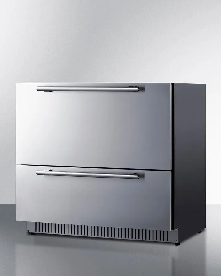 Summit SPR36332D 36 Wide 2-Drawer All-Refrigerator