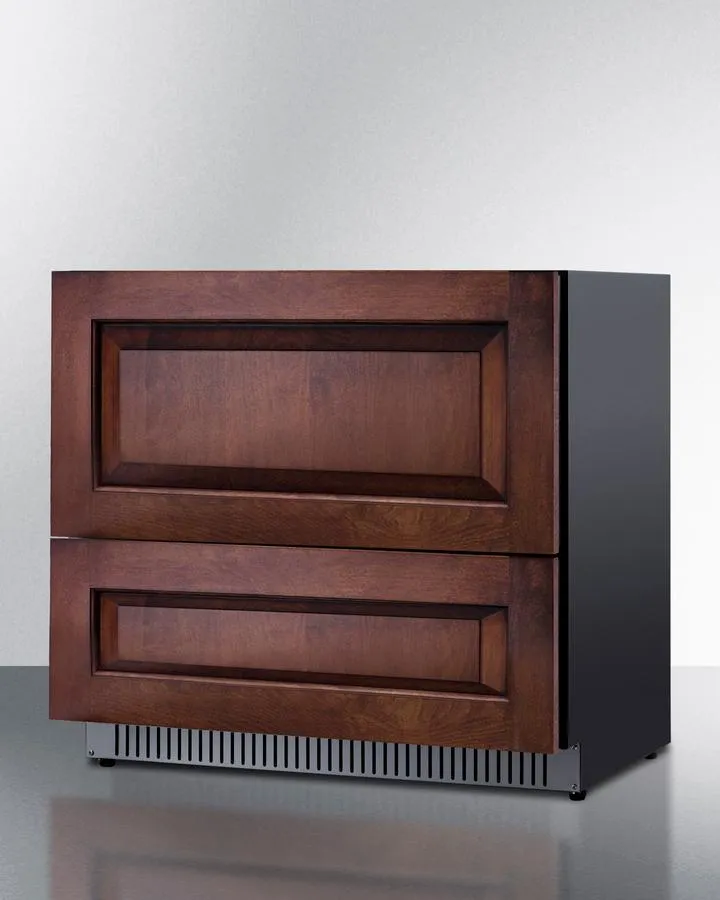 Summit SPR36332DPNR 36 Wide 2-Drawer All-Refrigerator (Panels Not Included)