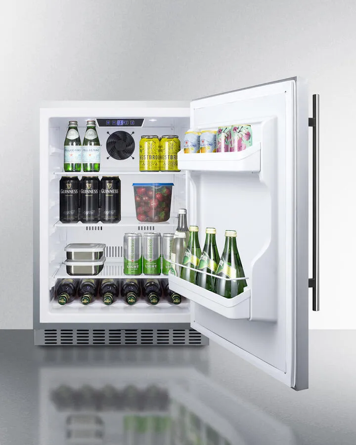 Summit SPR629WCSS 24 Wide Built-In Outdoor All-Refrigerator