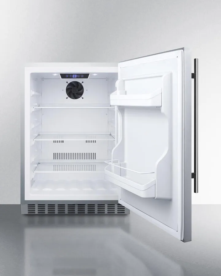 Summit SPR629WCSS 24 Wide Built-In Outdoor All-Refrigerator
