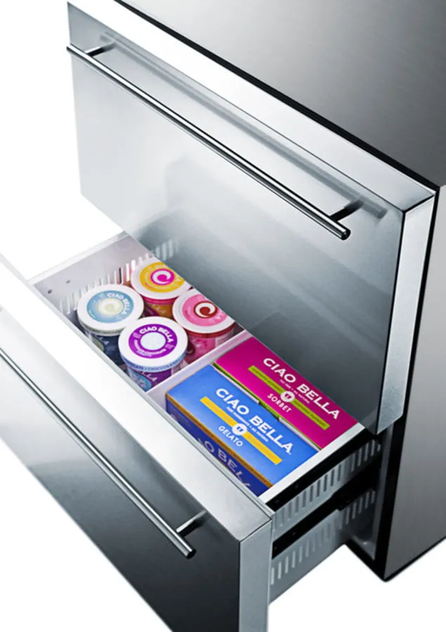 Summit SPRF2D5 24 Wide 2-Drawer Refrigerator-Freezer
