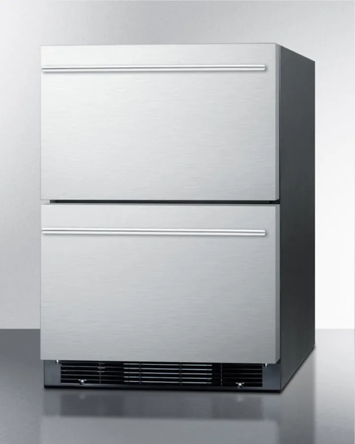 Summit SPRF2D5 24 Wide 2-Drawer Refrigerator-Freezer