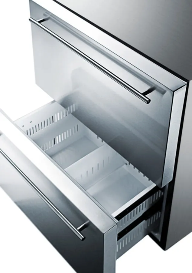 Summit SPRF2D5 24 Wide 2-Drawer Refrigerator-Freezer