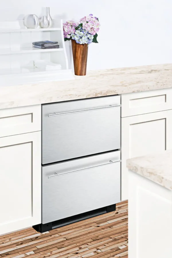 Summit SPRF2D5 24 Wide 2-Drawer Refrigerator-Freezer