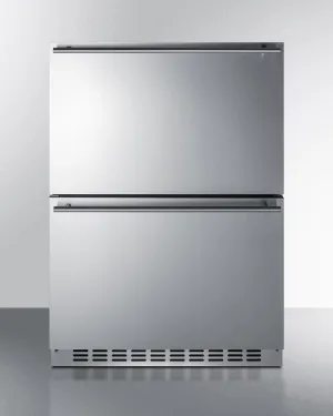 Summit SPRF34D7 24 Wide 2-Drawer Refrigerator-Freezer