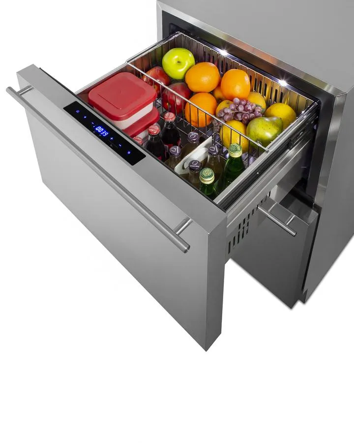 Summit SPRF34D7 24 Wide 2-Drawer Refrigerator-Freezer