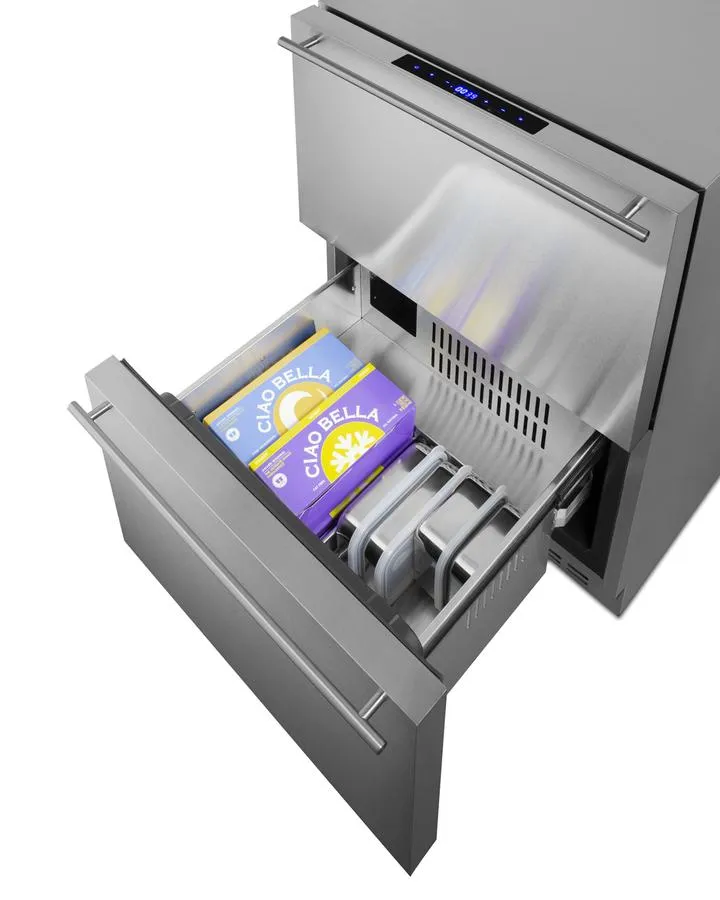 Summit SPRF34D7 24 Wide 2-Drawer Refrigerator-Freezer