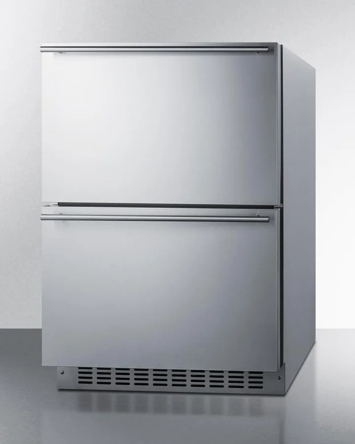 Summit SPRF34D7 24 Wide 2-Drawer Refrigerator-Freezer