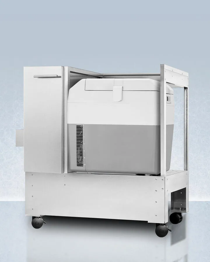 Summit SPRF36CART 304 Grade Stainless Steel Fully Assembled Rolling Cart Rpc With Sprf36 Portable 12V/24V Vaccine Cooler