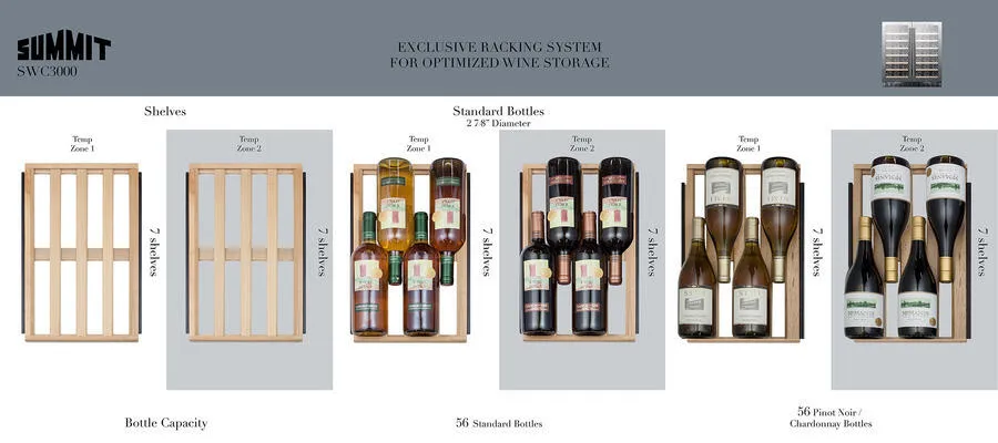 Summit SWC3000 30 Wide Built-In Wine Cellar