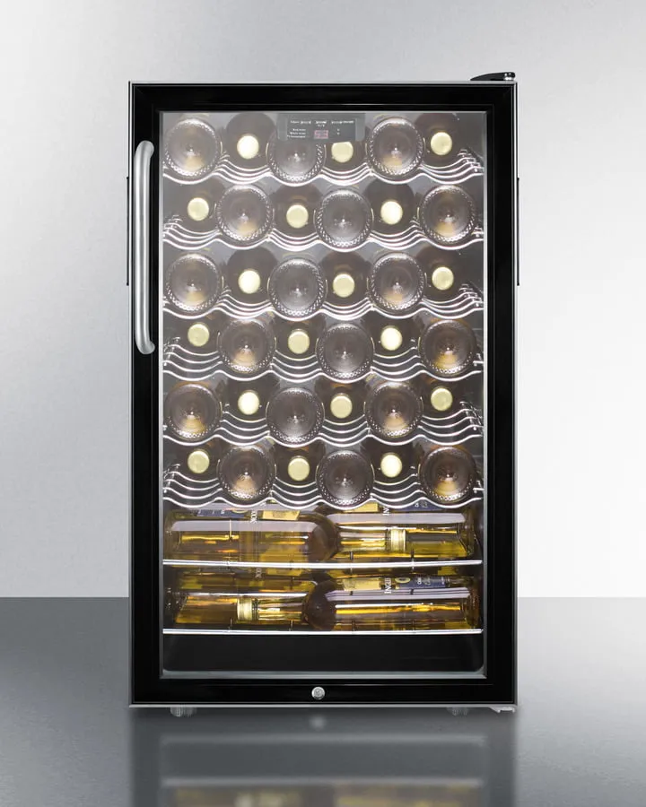 Summit SWC525LBITB 20 Wide Built-In Wine Cellar
