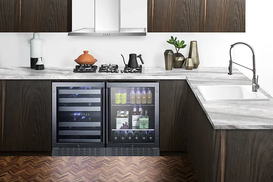 Summit SWC532BLBISTCSS 24 Wide Built-In Wine Cellar