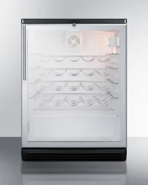 Summit SWC6GBLBIHV 24 Wide Built-In Wine Cellar