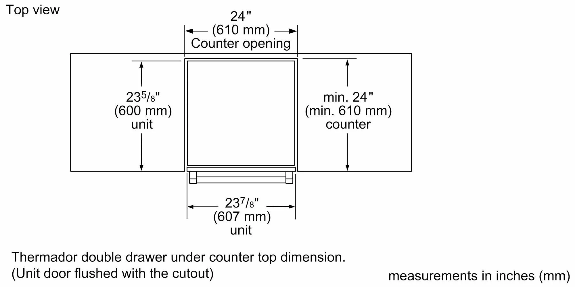 Thermador T24UC915DS Freedom 24 Inch Uc Refrigerator Freezer. Master 24'' Masterpiece Stainless Steel T24Uc915Ds