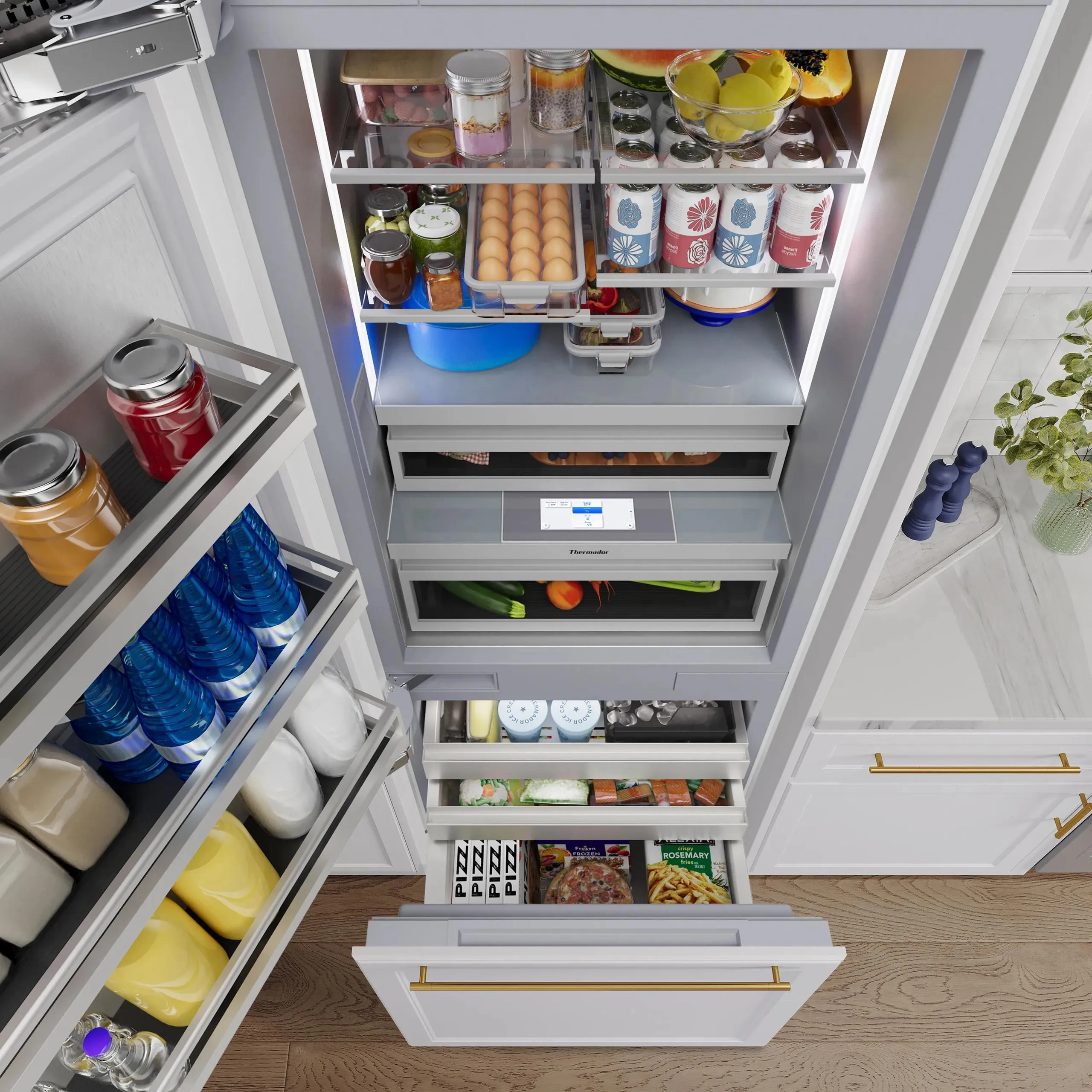 Thermador T30IB100SP Freedom Built-In Bottom Freezer 30'' Panel Ready