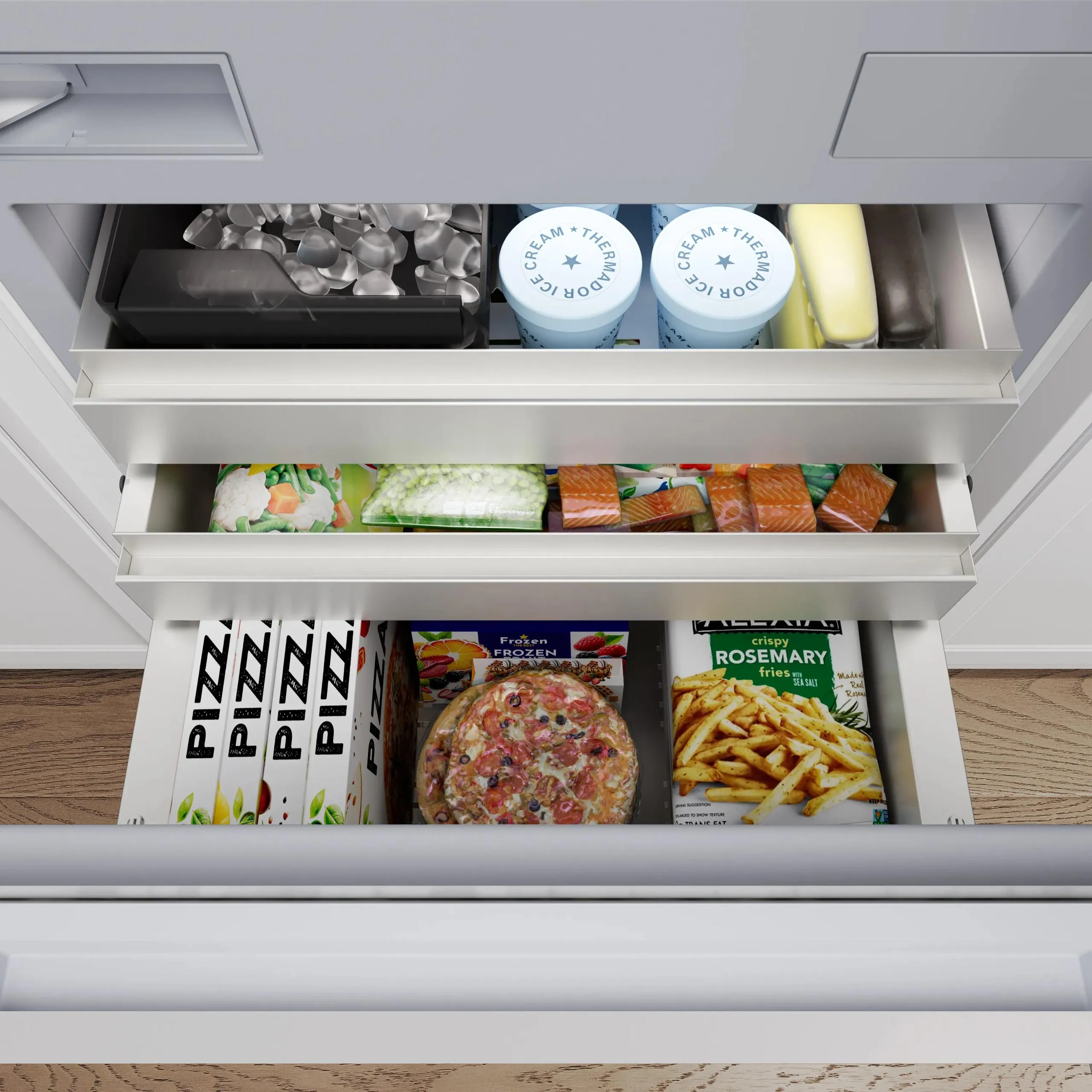 Thermador T30IB100SP Freedom Built-In Bottom Freezer 30'' Panel Ready