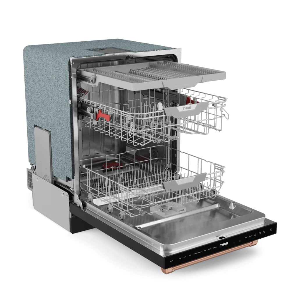 Thor Kitchen DW24X8BA00RSG 24 Inch Dishwasher Matte Black/Rose Gold Gordon Ramsay Series - Dw24X8Ba00-Rsg