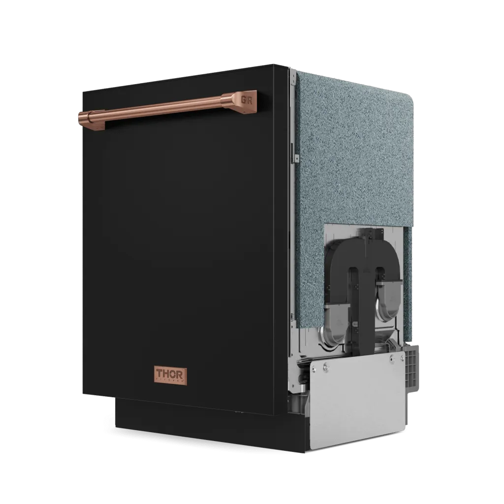 Thor Kitchen DW24X8BA00RSG 24 Inch Dishwasher Matte Black/Rose Gold Gordon Ramsay Series - Dw24X8Ba00-Rsg
