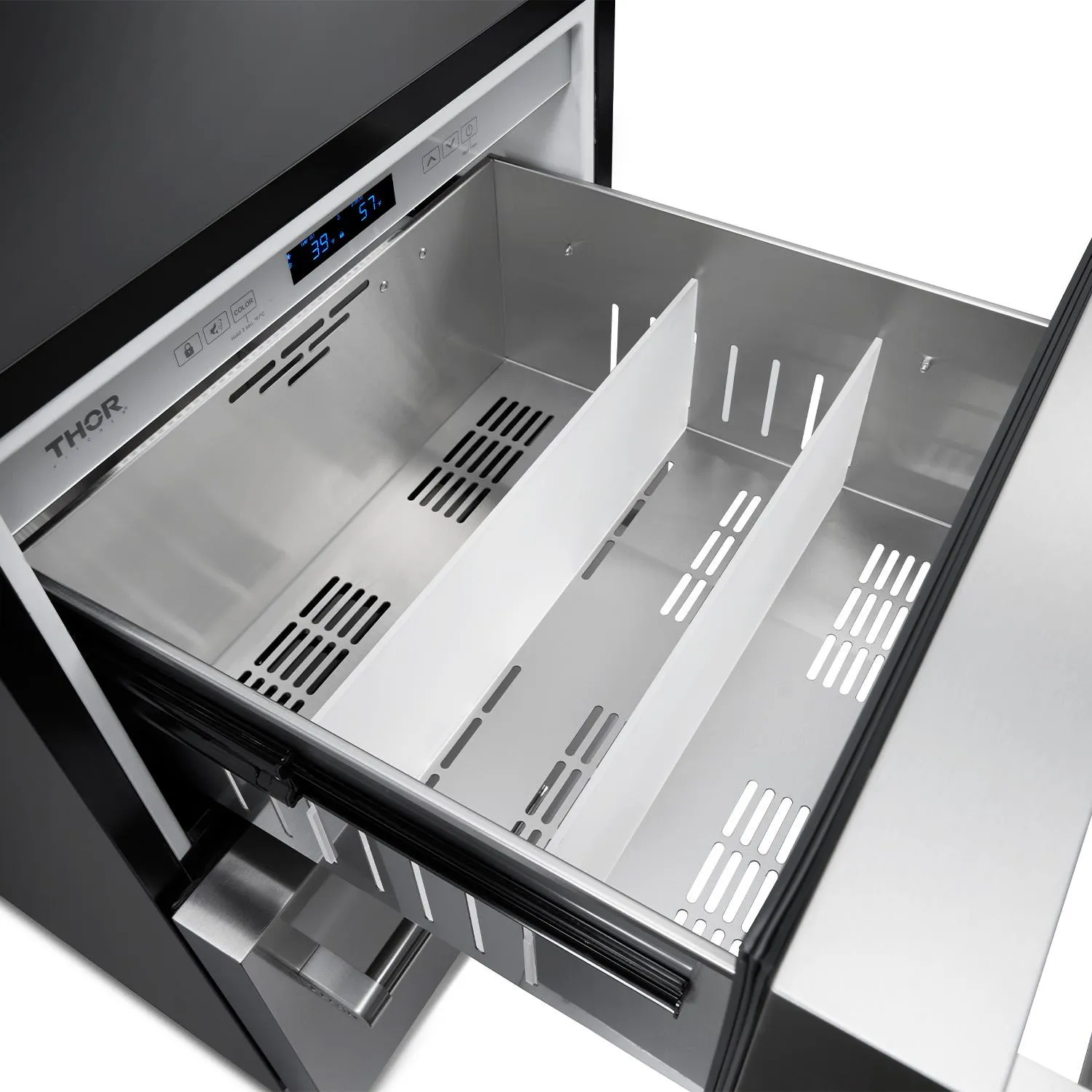 Thor Kitchen TRF24U 24 Inch Indoor Outdoor Refrigerator Drawer In Stainless Steel