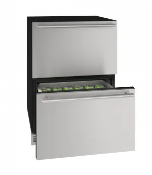 U-Line UHDR124SS61A Hdr124 24 Refrigerator Drawers With Stainless Solid Finish (115V/60 Hz Volts /60 Hz Hz)