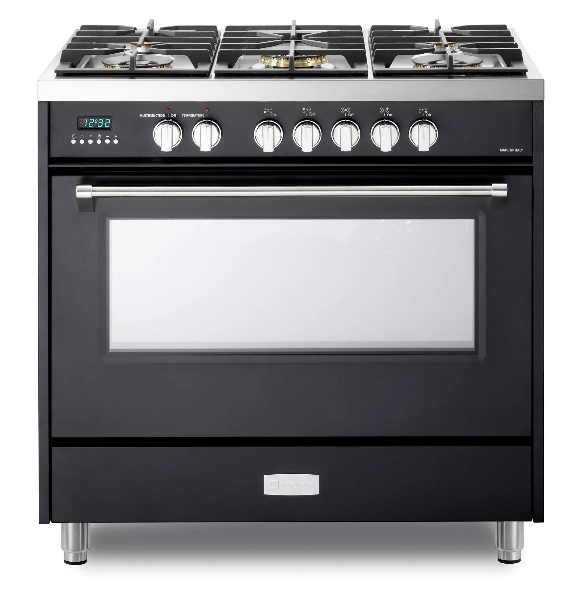 Verona VDFSGE365E Matte Black 36 Dual Fuel - Designer Series