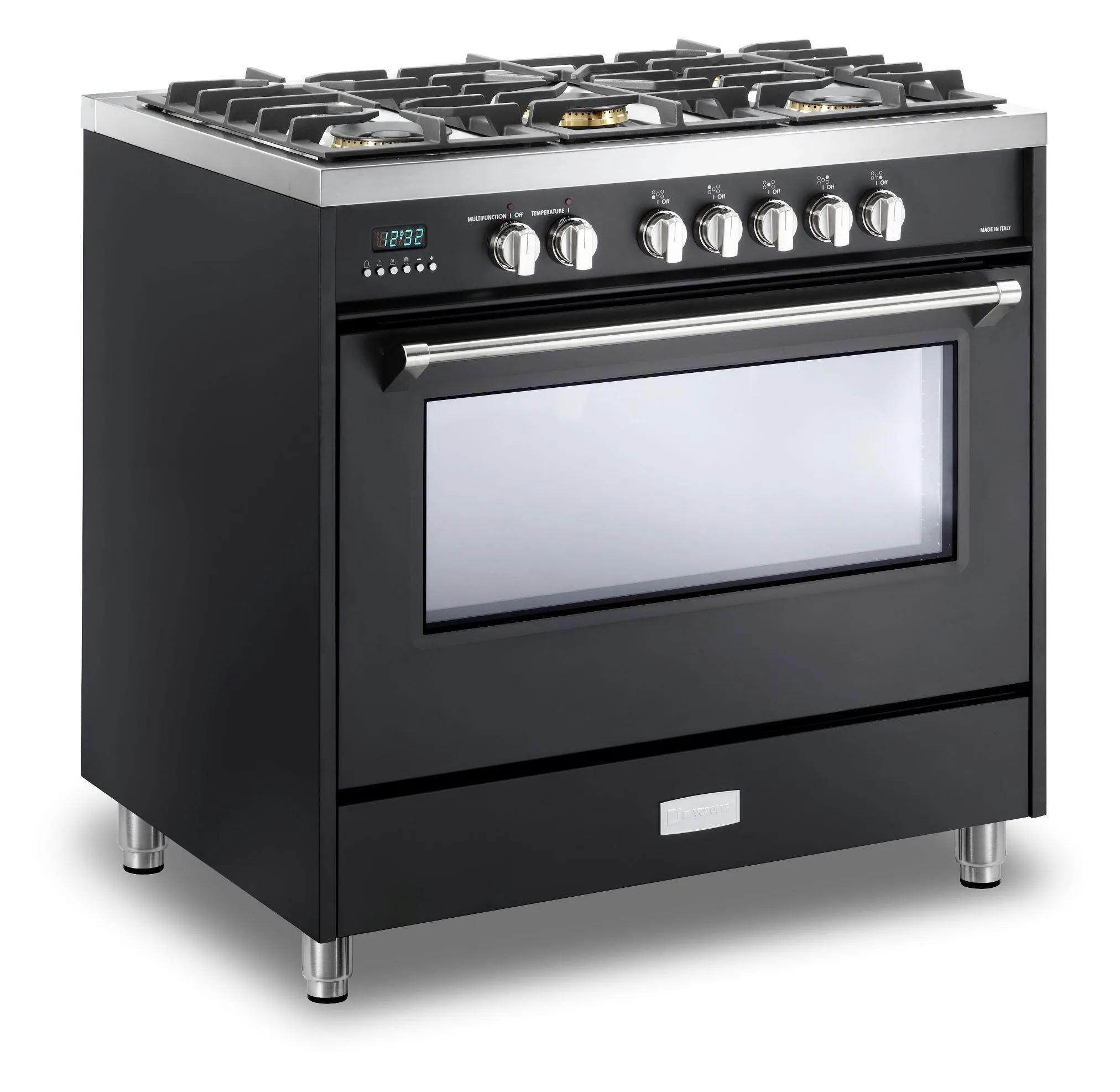 Verona VDFSGE365E Matte Black 36 Dual Fuel - Designer Series