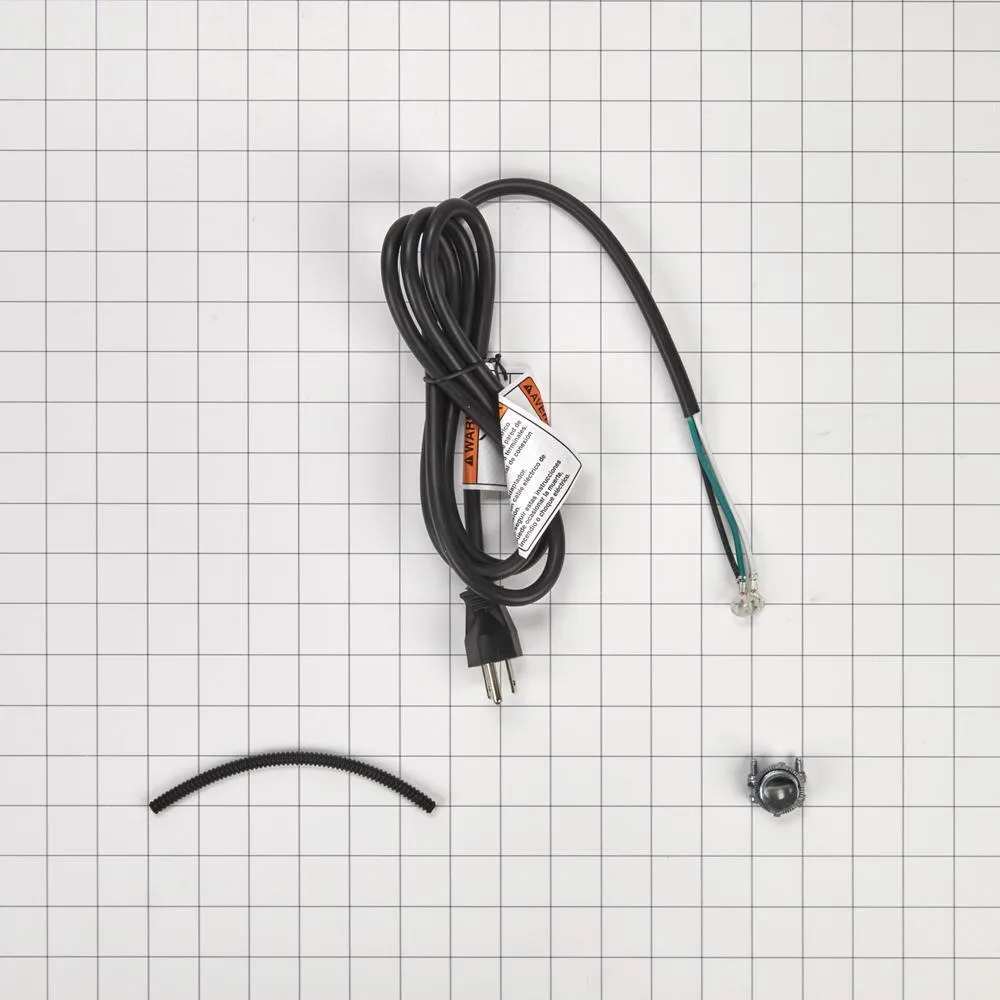 Whirlpool W11365011 Dishwasher Power Cord Kit. Straight
