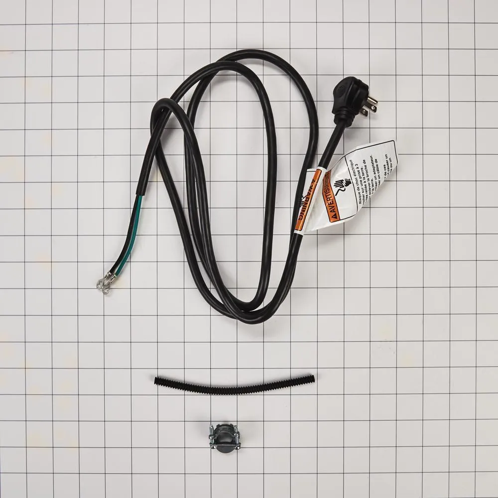 Whirlpool W11365014 Dishwasher Power Cord Kit. Right Angle