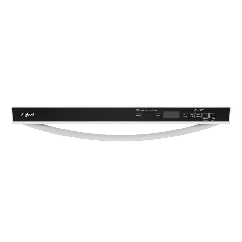 Whirlpool WDT550SAPW 44 Dba Ada Compliant Dishwasher Flush With Cabinets With 3Rd Rack