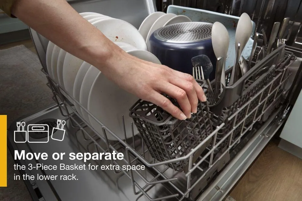 Whirlpool WDT970SAKZ Fingerprint Resistant Dishwasher With 3Rd Rack & Large Capacity