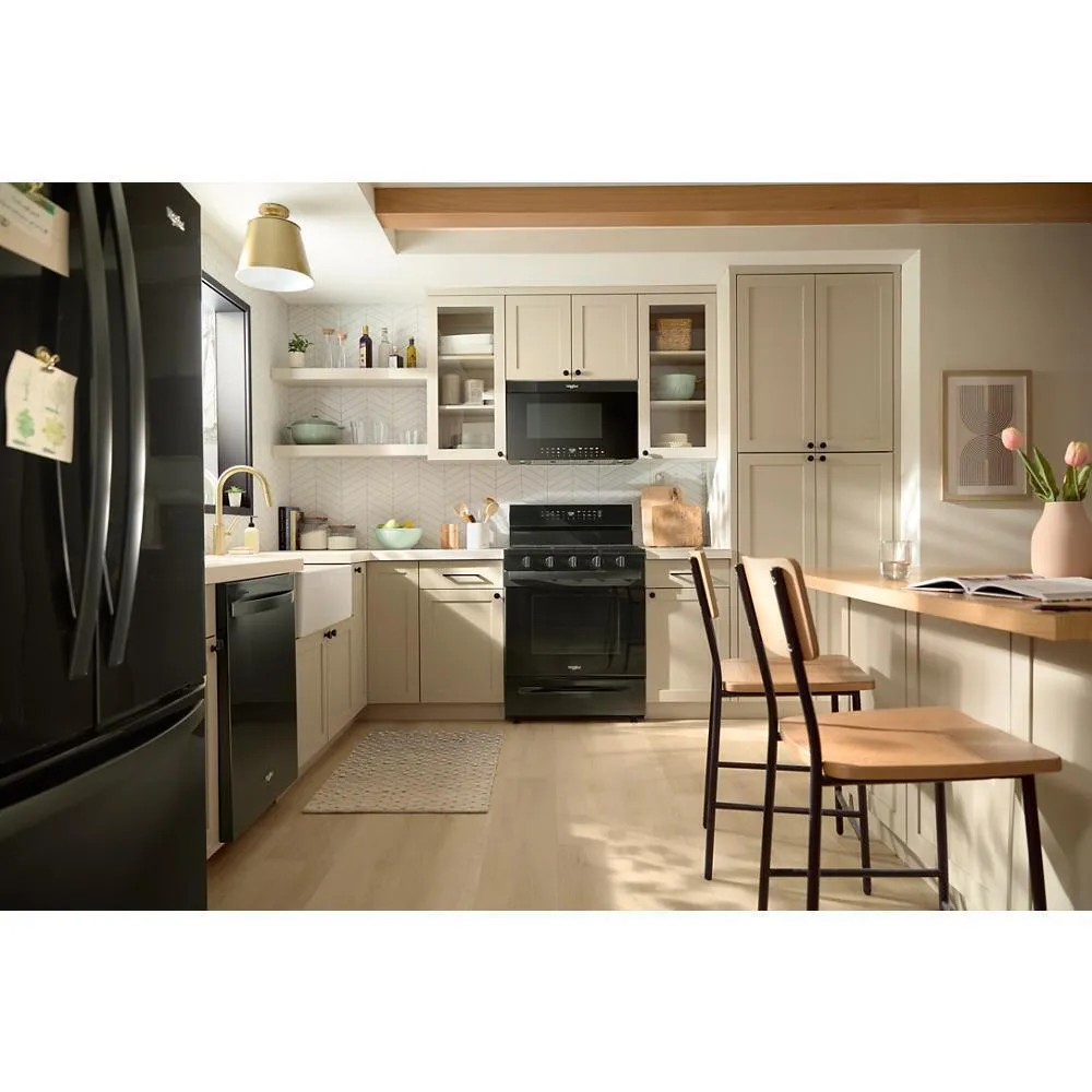 Whirlpool WFGS7530RB 30-Inch Smart Gas Range With Air Cooking Technology. No Preheat Air Fry. Steam/Self Clean And High Speed Preheat