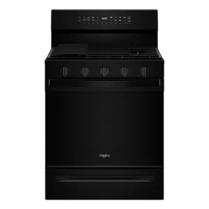 Whirlpool WFGS7530RB 30-Inch Smart Gas Range With Air Cooking Technology. No Preheat Air Fry. Steam/Self Clean And High Speed Preheat