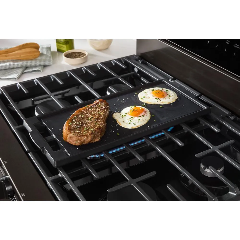 Whirlpool WFGS7530RV 30-Inch Smart Gas Range With Air Cooking Technology. No Preheat Air Fry. Steam/Self Clean And High Speed Preheat