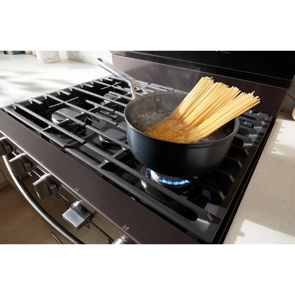 Whirlpool WFGS7530RV 30-Inch Smart Gas Range With Air Cooking Technology. No Preheat Air Fry. Steam/Self Clean And High Speed Preheat