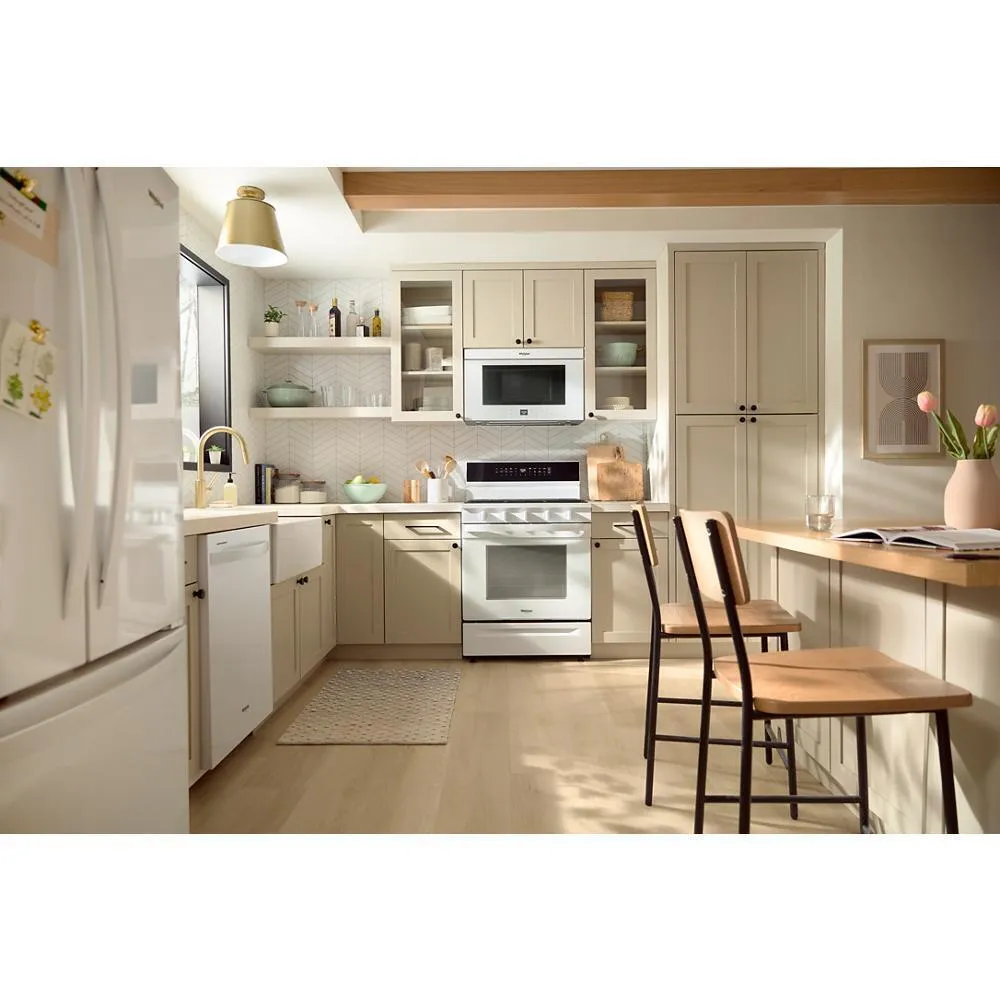 Whirlpool WFGS7530RW 30-Inch Smart Gas Range With Air Cooking Technology. No Preheat Air Fry. Steam/Self Clean And High Speed Preheat